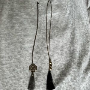 Long necklaces with tassels